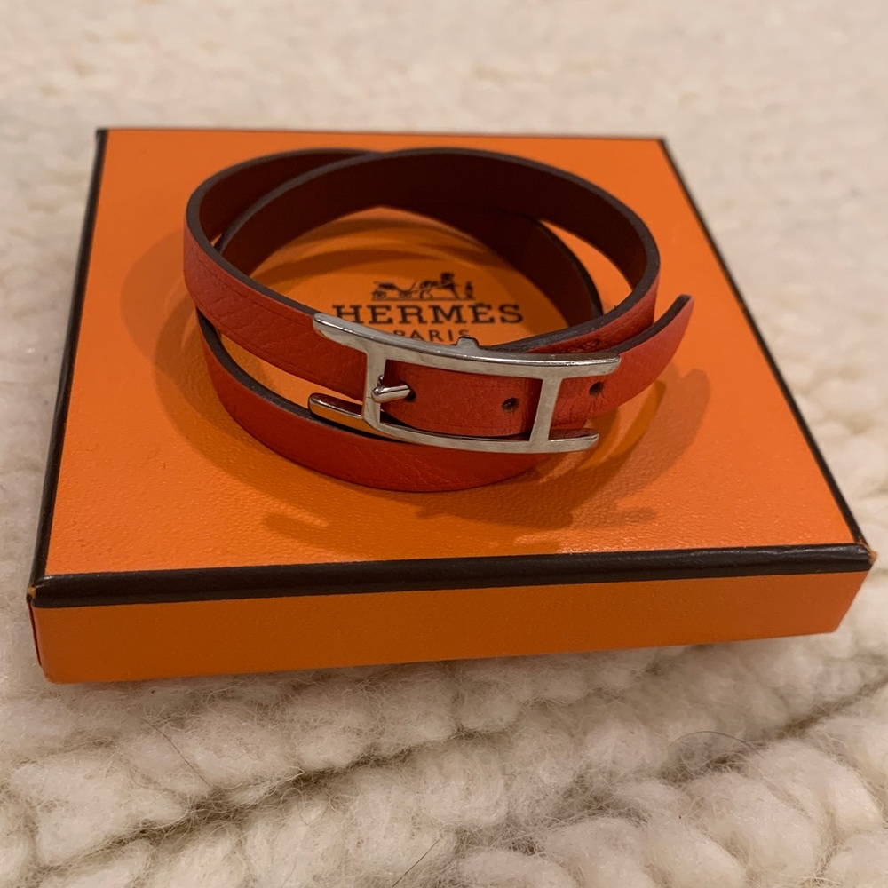 Hermès Behapi double tour orange & luggage
